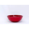 Cuba Vidro Redonda 30cm + Torneira Cascata + Válvula + Sifão - Vermelho - 6