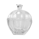Ver imagem 1 de Bomboniere Potiche Vulcano em Vidro com tampa Transparente Porta Doces  - 17x17cm
