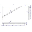 Ver imagem 2 de Kit 2 Suporte Prateleira Mão Francesa Reforçada 50cm - Loth