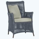 Ver imagem 1 de Poltrona Igapó Alumínio Micro Pintura Marrom Corda Náutica Estofado 3