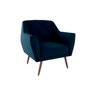 Poltrona Decorativa Veneza Suede Azul B-254 - 2