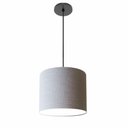 Ver imagem 1 de Lustre Luminária Pendente Vivare Free Lux Pe-4106pr Cúpula em Tecido 20x25cm