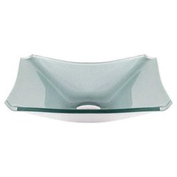 Cuba Retangular Prata de Vidro 8 Mm - 38 X 32 Cm de Apoio - 2
