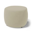 Ver imagem 2 de Kit 02 Puffs Decorativos Living Aisha Orgânico Redondo Veludo Bege - Desk Design