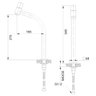 Cuba Vidro Redonda 42cm + Torneira Link Quadrada + Válvula - Cinza Claro - 7