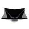 Cuba de Vidro para Banheiros e Lavabos - Quadrada Rt 34cm - Preto - 34x34x12cm - 1