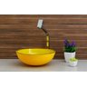 Cuba de Vidro para Banheiros e Lavabos 30cm - Amarelo - 5