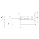 Ver imagem 3 de Talhadeira com Empunhadura 8" Tramontina Pro Tramontina