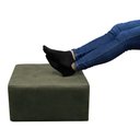 Ver imagem 7 de Puff Para Sala Quadrado Decorativo com Pés com Alumínio Nero Matrix - Suede Pena Marrom