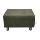 Ver imagem 3 de Puff Para Sala Quadrado Decorativo com Pés com Alumínio Nero Matrix - Suede Pena Marrom