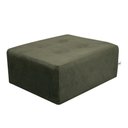 Ver imagem 6 de Puff Para Sala Quadrado Decorativo com Pés com Alumínio Nero Matrix - Suede Pena Marrom
