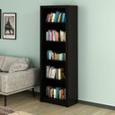 Ver imagem 2 de Estante Armário Alta Livreiro Multiuso Office 5 Prateleiras Preto
