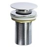 Cuba de Vidro Branco Fosco + Válvula Click + Sifão - RT 34 - 2
