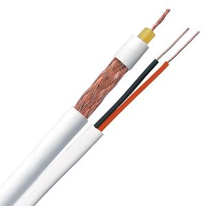 Cabo Coaxial Telecam RF 4mm 80 cobre +2x26AWG ext. 100 metros