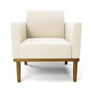 Ver imagem 5 de Poltrona Sala Decorativa Marisa Base Madeira Castanho Veludo D03 - D’Rossi