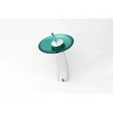 Ver imagem 6 de Cuba Vidro Quadrada 36Cm + Torneira Cascata + Válvula + Sifão - Verde escuro
