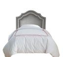 Ver imagem 2 de Cabeceira Estofada de Cama Solteiro Dupla Tacha Corino Cinza