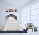 Ver imagem 3 de Cabeceira Estofada de Cama Solteiro Dupla Tacha Corino Cinza