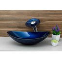 Ver imagem 7 de Cuba de Vidro para Banheiros e Lavabos - Oval - Azul Escuro