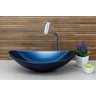 Cuba de Vidro para Banheiros e Lavabos - Oval - Azul Escuro - 5