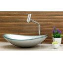 Ver imagem 4 de Cuba de Vidro para Banheiros e Lavabos - Oval - Cinza Claro