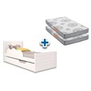 Ver imagem 7 de Colchão Solteiro Pérola Gray Polar 2un + Bicama Elza Branco