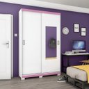 Ver imagem 6 de Guarda-Roupa Solteiro com Espelho 2 Portas de Correr Dakota Henn Flex Color