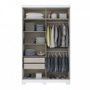 Ver imagem 2 de Guarda-Roupa Solteiro com Espelho 2 Portas de Correr Dakota Henn Flex Color