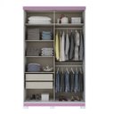 Ver mais imagens de Guarda-Roupa Solteiro com Espelho 2 Portas de Correr Dakota Henn Flex Color