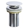 Kit: Cuba de Vidro Modelo Retrô 38cm + Torneira Cascata + Válvula Click + Sifão - Dourado - 5