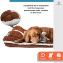Ver imagem 6 de Cama Colchão Ortopédica para Pet Cães Confortável Confort Antiderrapante 75x45cm Marrom - Duke & Dix