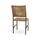 Ver imagem 4 de Conjunto Mesa Dubai em Alumínio Ripado 1,00m com 4 Cadeiras Corda Náutica Bege