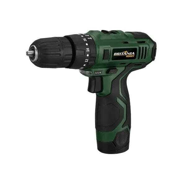 Parafusadeira e Furadeira Britânia Bpf03Mf 2 em 1 - Maleta 50 Acessórios Bivolt