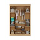 Ver imagem 5 de Guarda-roupa Infantil 122cm com Vidro 4 Portas e 2 Gavetas Brisa Multimóveis Mp4426 Madeirado/