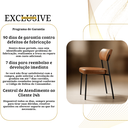 Ver imagem 7 de Cadeira De Jantar Sienna Aço Carbono Pintura Epóxi Design Industrial Luxo Sala Estar Gourmet:Corino 