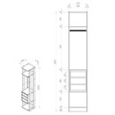 Ver imagem 5 de Módulo Closet 3 Gavetas e Cabideiro Clothes 410 