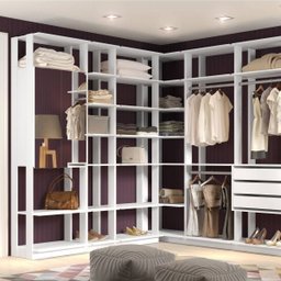 Módulo Closet 3 Gavetas e Cabideiro Clothes 410 - 8 Módulo Closet 3 Gavetas e Cabideiro Clothes 410 - 8