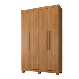 Guarda Roupa Milão 4 Portas 3 Gavetas 5 Prateleiras - Benetil - 1