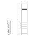 Ver imagem 5 de Módulo Closet 3 Gavetas e Cabideiro Clothes 410 