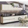 Cozinha Modulada 9 Peças 100% MDF Kali Premium Carvalho Off White Nicioli - 1