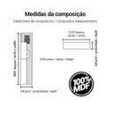 Ver imagem 3 de Cozinha Completa Modulada 13 Peças 100% MDF Kali Premium Carvalho Off White Nicioli