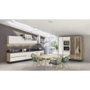 Ver imagem 4 de Cozinha Completa Modulada 13 Peças 100% MDF Kali Premium Carvalho Off White Nicioli
