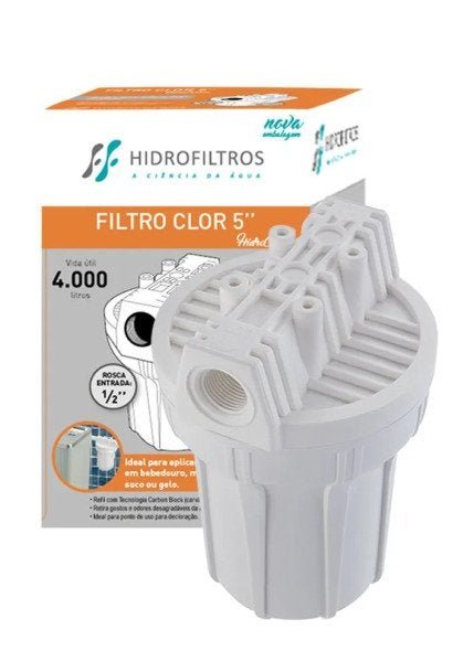Filtro Pou 5 Branco Carbon Block - 907-0024