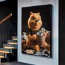 Quadro Urso Pooh Milionário:120x80 cm/PRETA - 4