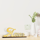 Ver imagem 3 de Palavra Decorativa Amor para Sala Quarto Acrílico Espelhado