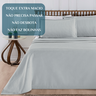 Cobreleito King Size 100% Algodão Lisboa 03 Pçs Super Elegante Charm:cinza - 5