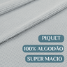 Cobreleito King Size 100% Algodão Lisboa 03 Pçs Super Elegante Charm:cinza - 3