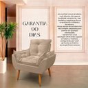 Ver imagem 5 de Cadeira Poltrona Opala para Sala Opala Recepção Quarto Confortável Reforçada Premium:capuccino