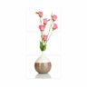 Quadro Decorativo Flores Vertical Para Corredor Sala Vaso Buquê de Rosas 2 - 3
