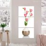 Quadro Decorativo Flores Vertical Para Corredor Sala Vaso Buquê de Rosas 2 - 2